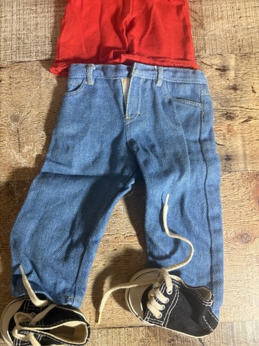 PLEASANT COMPANY American Girl Today BLUE JEAN BASICS Shirt, Jeans, Shoes - Picture 3 of 6