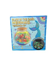 Mermaid Terrarium Craft Kit for Kids - LED Night Light Up  Remote