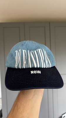 Pleasures Now Two Tone Denim Baseball Snapback Hat Cap Blue Navy Embroidered OS