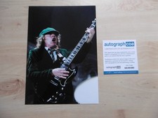 Angus Young "AC/DC" signed 8x12 inch photo autograph ACOA