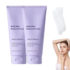 Gentle formula, Hydrateology facial hair removal cream, Luuma 2pc 