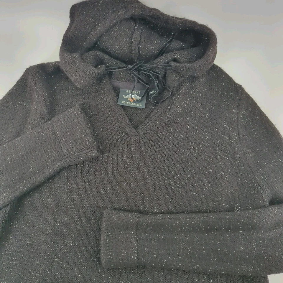 Suéter Harley Davidson Para Mujer 2XL Sudadera con Capucha Brillante Pullover Manga Logo Hit Foto 2 de 4