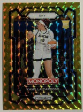 2024 Panini Prizm Monopoly WNBA Kamilla Cardoso #2 Gold Prizm /49 Rookie 