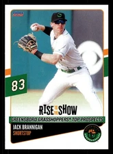 Jack Brannigna 2025 Greensboro Grasshoppers Rise to the Show Card Limited 500