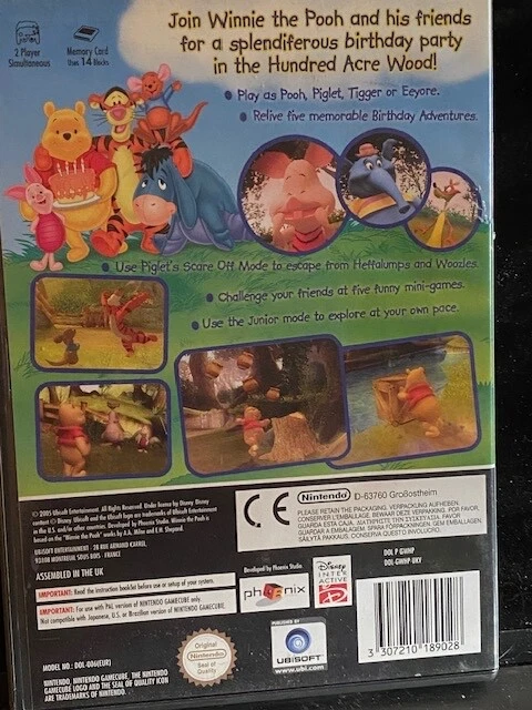 GAMECUBE~ DISNEY'S ~ WINNIE the POOH'S - RUMBLY TUMBLY ADVENTURE {Complete} ~PAL - Image 2 of 3