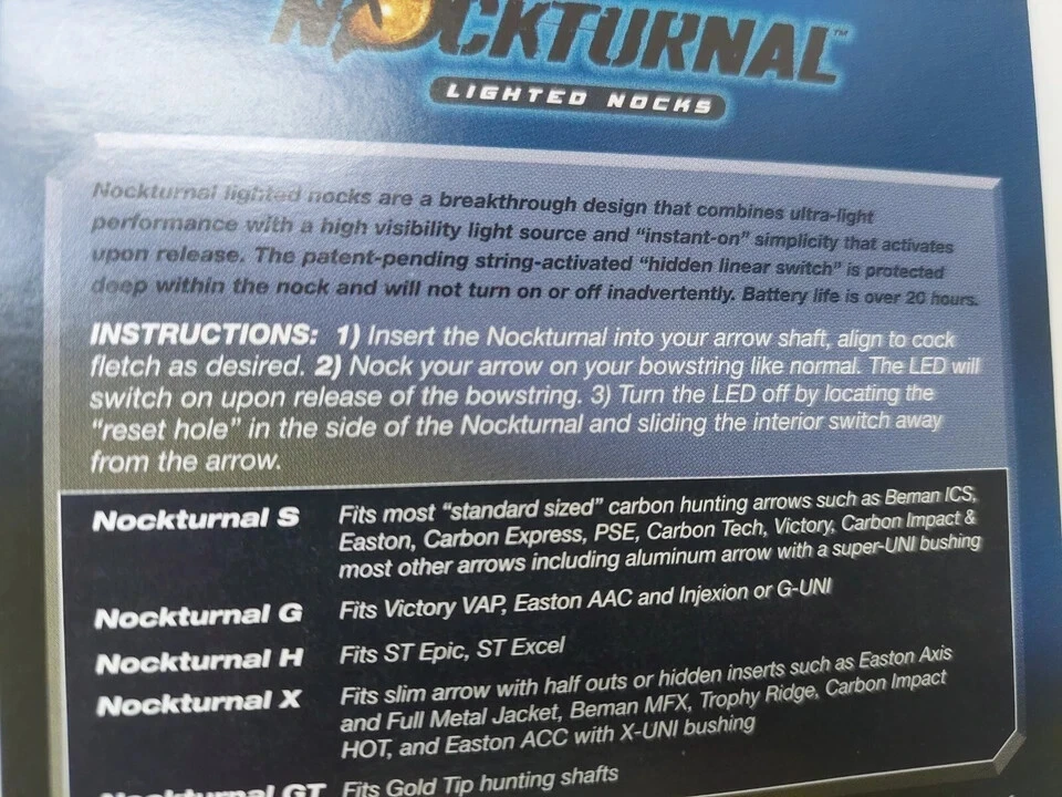 Rage Nockturnal S High Visibility LED Lighted Arrow Nocks 3pk Blue NT-214 - Image 3 of 4