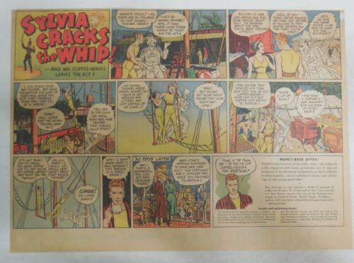 Postum Ad: Noel Sickles and Milton Caniff Artwork from 1940 Size: 11 x 15 inches - Picture 1 of 3