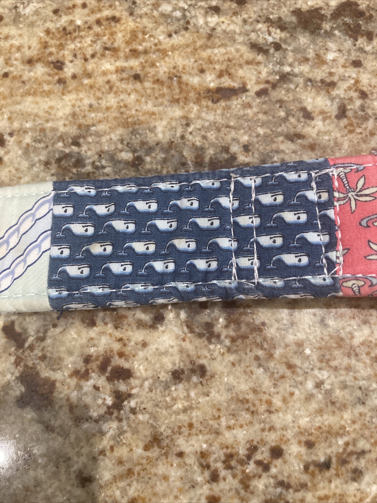 Vineyard Vines Multicolor Patchwork D Ring Belt S… - image 3