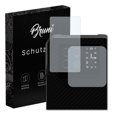 Bruni 2x Folie für Doogee V20 5G Lens Schutzfolie Displayschutzfolie