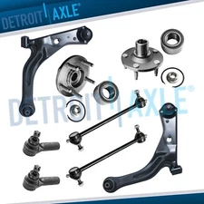 8PC Front Lower Control Arms Wheel Hub Bearings kit for 2001-2004 Escape Tribute