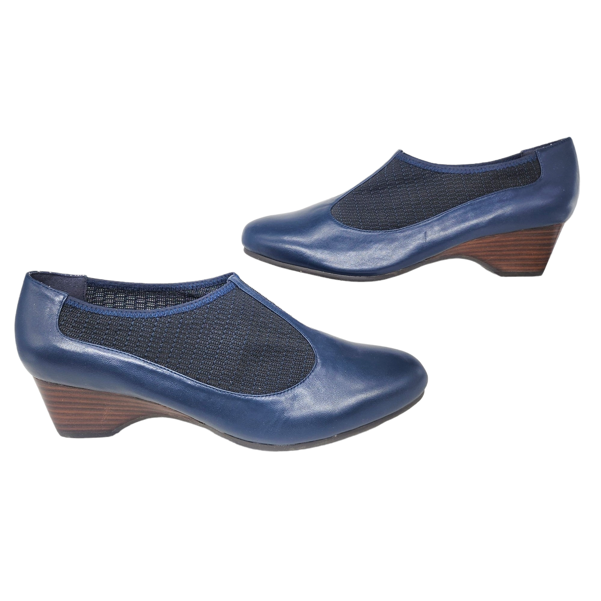 navy blue low heel dress shoes Something Bleu Sophia Feather d'Orsay Pump in Navy at Nordstrom, Size 7.5