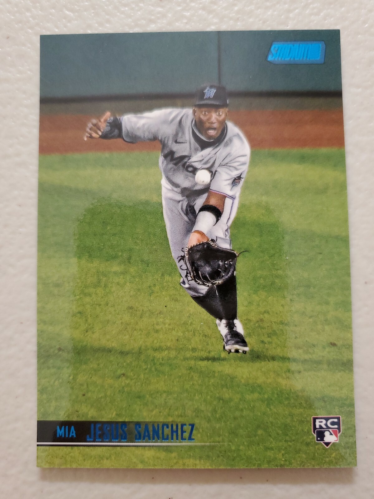 Jesus Sanchez 2021 Topps Stadium Club RC #77 Blue Foil Parallel SP 10/50 Marlins