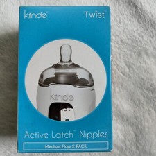 Kiinde Twist Active Latch Nipples Medium Flow Sealed Item New Never Opened