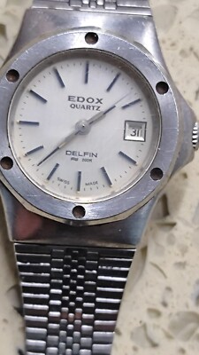 Edox Delfin Quartz 200M lady  WORKING  29mm