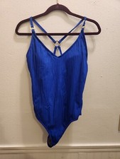 Kona Sol Womens sz L Blue One Piece Swimsuit 44-12