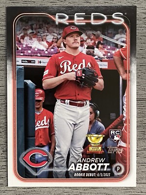 2024 Topps Update Series #US304 Andrew Abbott RC Cincinnati Reds