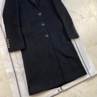 コート GUCCI BLACK WOOL MAXI COAT Double-breasted long wool coat in wool | GUCCI® SI