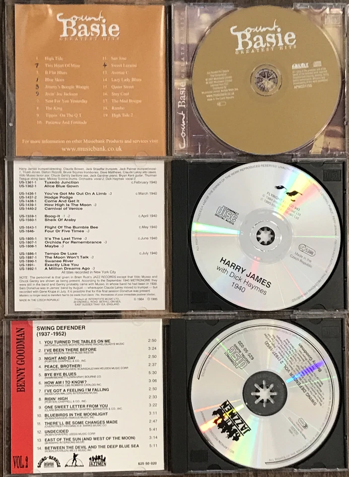 6 jazz swing cd bundle - Maynard Ferguson Basie Miller Goodman Herman James  - Image 3 of 4
