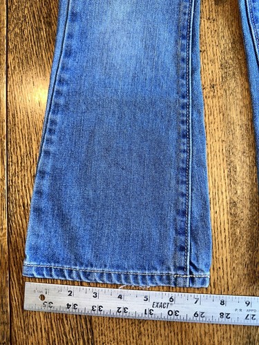 Oshkosh BGosh Embroidered Girls Jeans 6 Applique Flowers Flare Leg Y2K Style - Picture 4 of 11