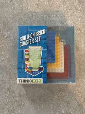 Thinkgeek Build-on Brick Coaster Set