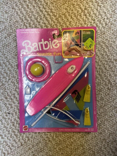 Barbie Seaside Fun 1989 Wind Surf Sail Board Play Set 7340 7307 VINTAGE NOS