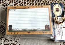 SALT BOX ILLUSTRATIONS RECIPE CARDS - 50 4"X6" CARDS - FARM