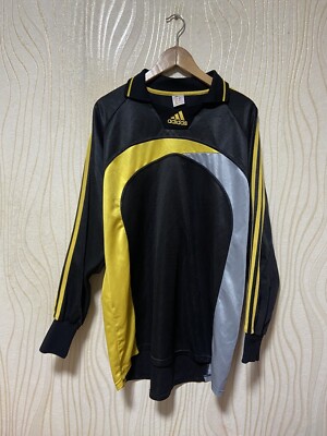 2000s ADIDAS TEMPLATE GOALKEEPER FOOTBAL SHIRT SOCCER JERSEY sz XL