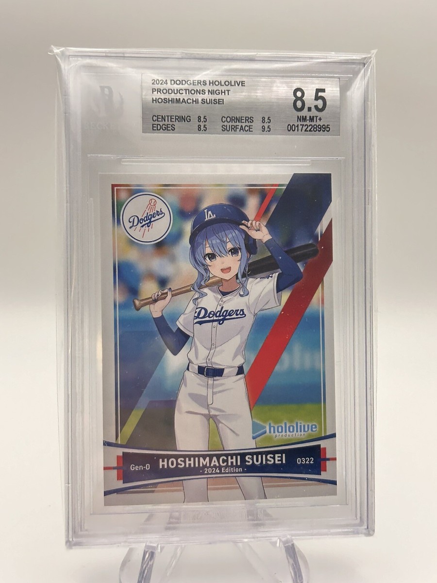 2024 Dodgers X Hololive Night Hoshimachi Suisei BGS 8.5 Nm-M 2024 Dodgers X Hololive Night Hoshimachi Suisei BGS 8.5 Nm-M
