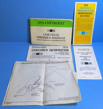 74 1974 Chevrolet Chevelle Owners Manual