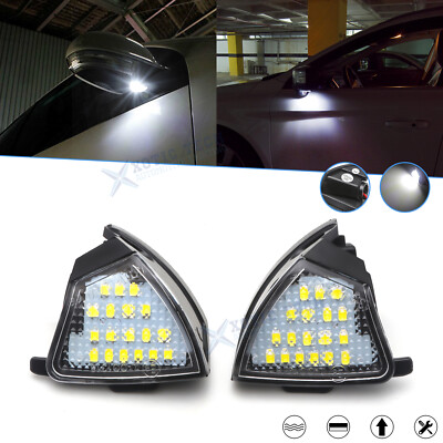 For Volkswagen MK5 Golf GTi R32 Jetta White LED Under Side Mirror Muddle Lights
