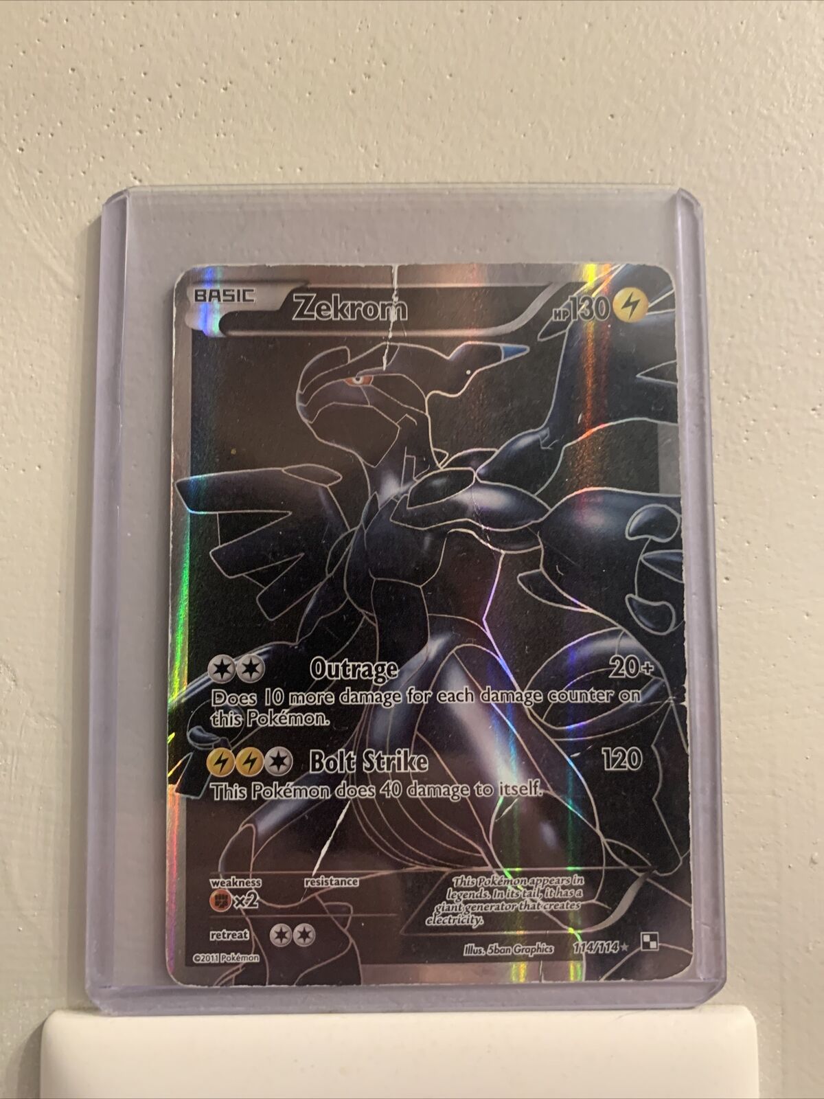 Pokemon - Zekrom (114) - Black and White - Holofoil