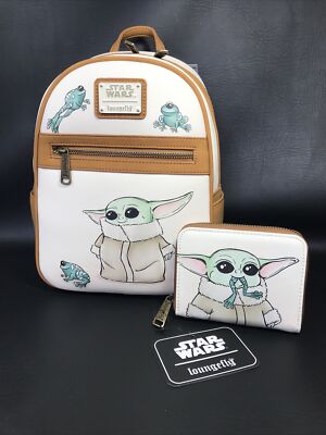 Loungefly Star Wars The Mandalorian The Child with Frogs Mini Backpack Loungefly Star Wars The Mandalorian The Child Frog Figural  main image 4