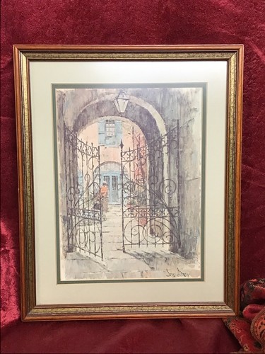 Old New Orleans Print, Vintage Art, Wishing Gates Print, Don Davey Art, Garden