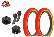 ALTA BICYCLE WIRE BEAD 16 x 2.125 RED/GUM COMP III BMX, HEAVYTUBES & RIMSTRIPS