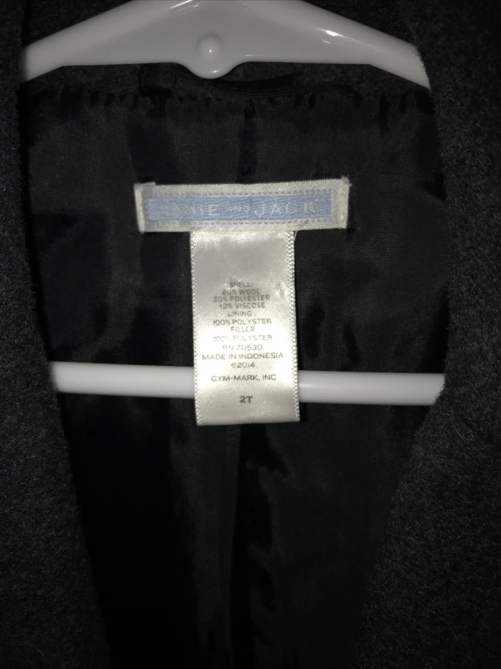 Janie и Jack мальчиков серый 2t Тренч на пуговицах - Изображение 4 из 4