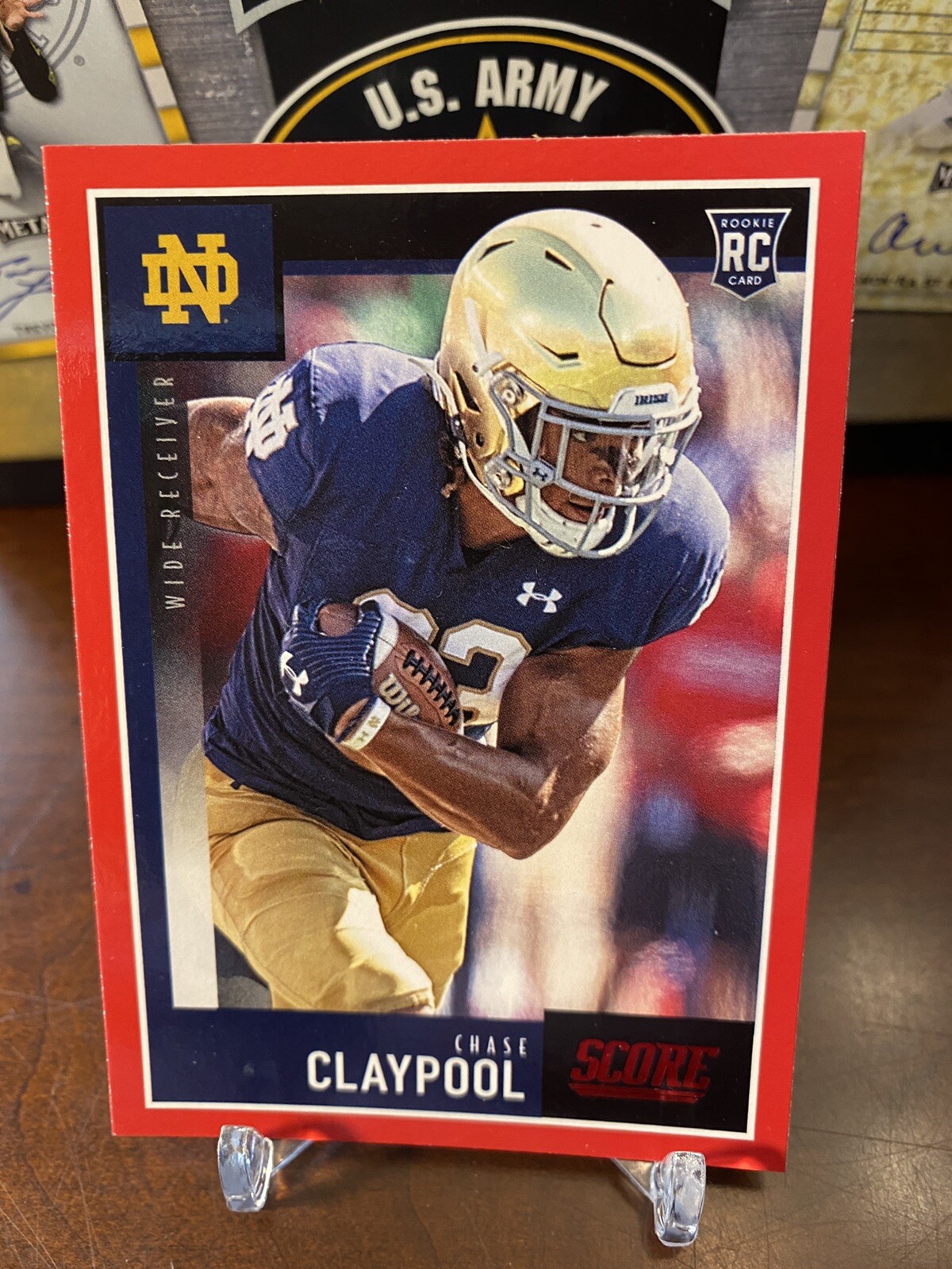2020 SCORE ROOKIE CHASE CLAYPOOL STEELERS #417 Red Parallel!