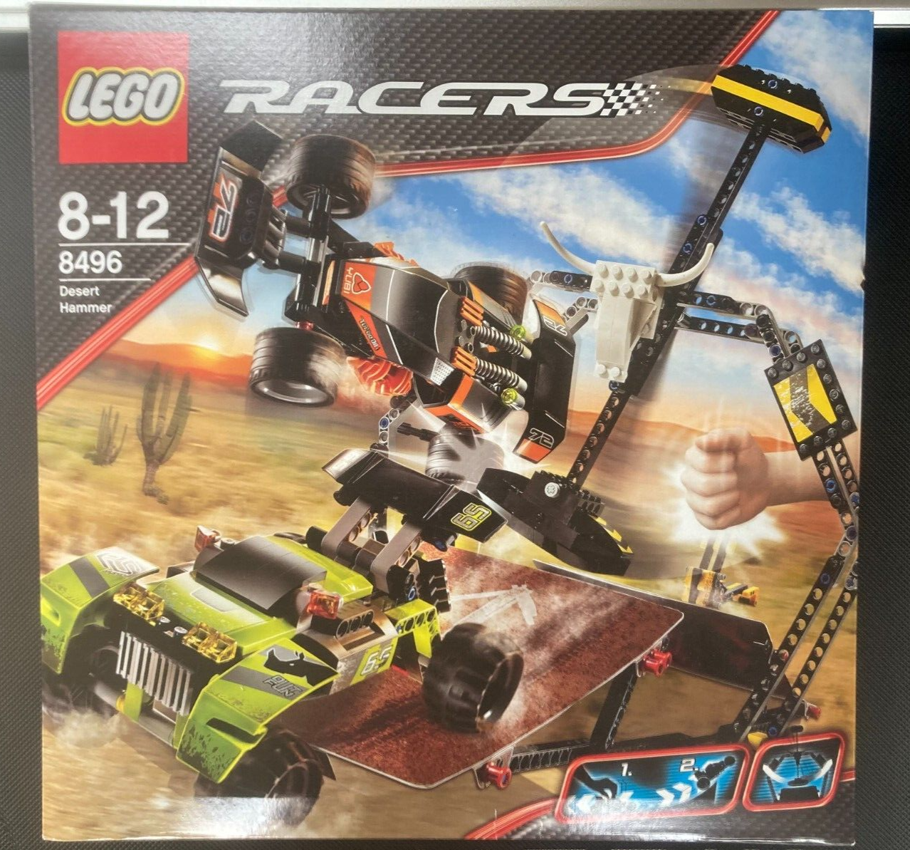 Lego Racers 8496 Desert Hammer - Box Damage on back -510 Pieces