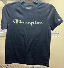 Champion Youth Athleticwear Boy's 2 Pack T-Shirts Black/Red Size Medium 10/12 