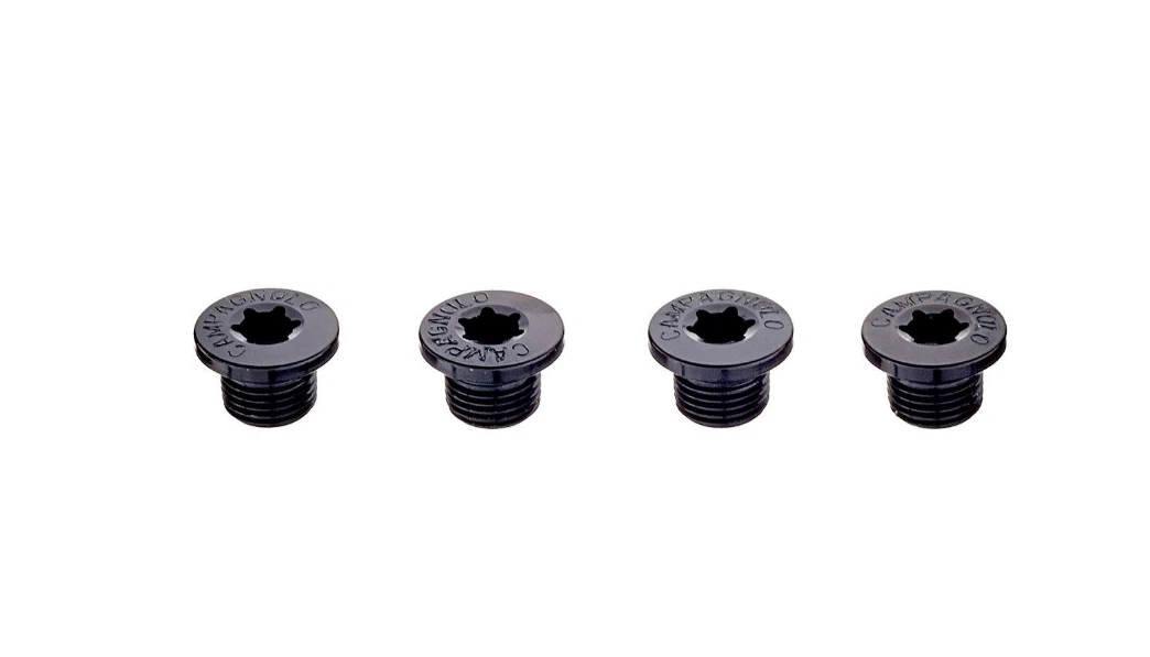 Tornillos Campagnolo Para Plato De Cadena - Plata, 5 Unidades, Acero, Ideal Para Fixie