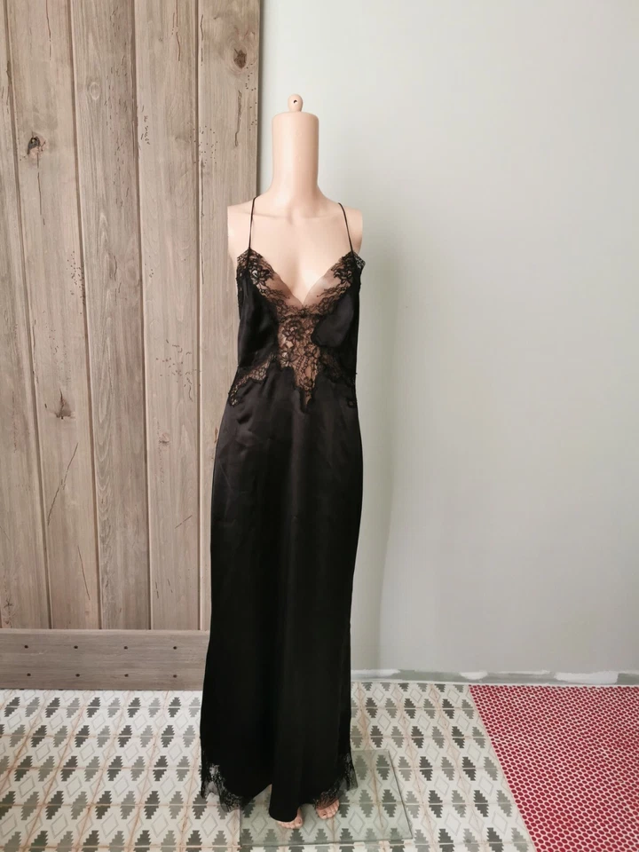 ERMANNO SCERVINO SILK SLIP DRESS SZ M - Image 4 of 4