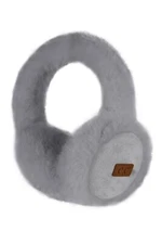 Women Winter Warm Fashion Trend Soft C.C Suede and Faux Fur Solid Earmuff