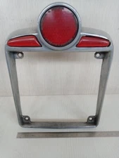 vintage motorcycle license plate holder era aluminum with plastic Cossato & Carozzo