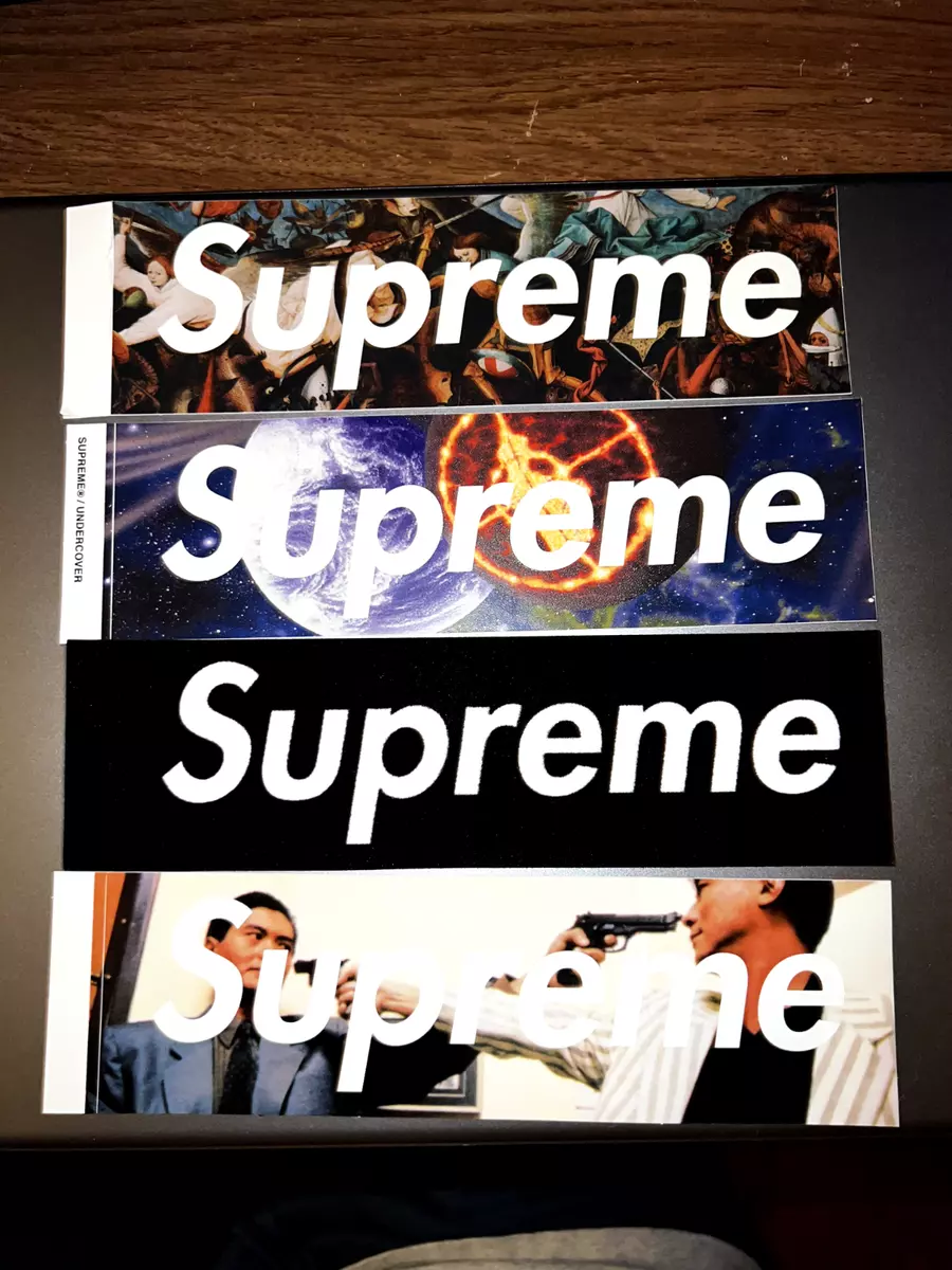 Lot of 4 Rare Supreme Bogo Box Logo Stickers Killer Undercover Velvet