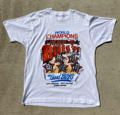 chicago bulls 1991 shirt