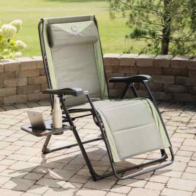 Timber Ridge Zero Gravity Klappliege mit Beistelltisch - Ref 5443-1-AD