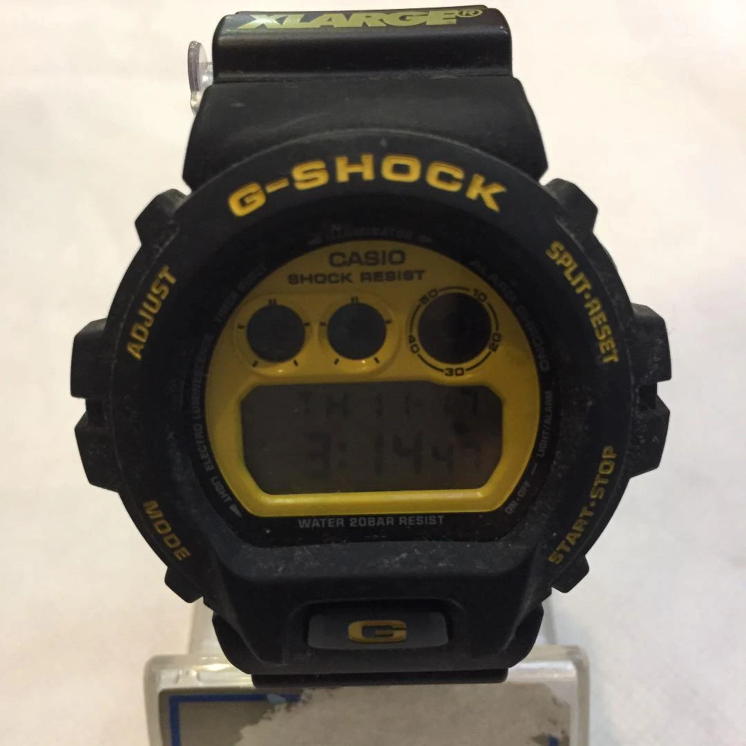 CASIO G-SHOCK DW-6900FS XLARGE Black Mens Watch Used 2n27136