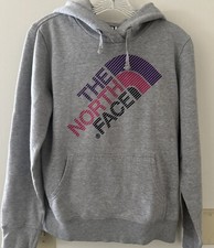 The North Face Light Gray Hooded Sweatshirt Women s Size Small