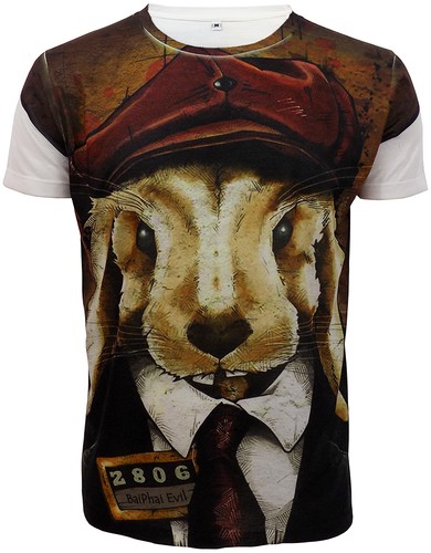 Trendy Sublimation Front Print T Shirts/Owl/Fox/Bear/Swag Dope/Rasta/Cat/Top - 第 3/16 張圖片