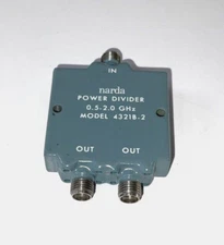 Narda 4321B-2 RF Two-Way Power Divider 0.5-2.0GHz SMA