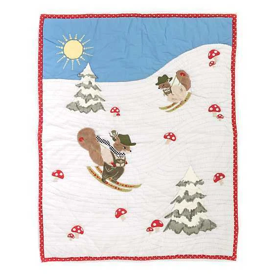 MacKENZIE-CHILDS NUTKIN MANOR QUILT 43" x 52" BNWT